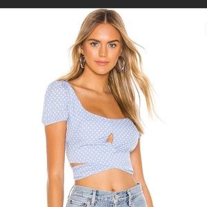 Superdown wrap top
